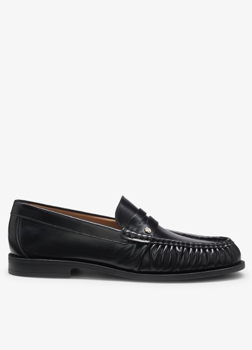 BOSS Mocassin van leer