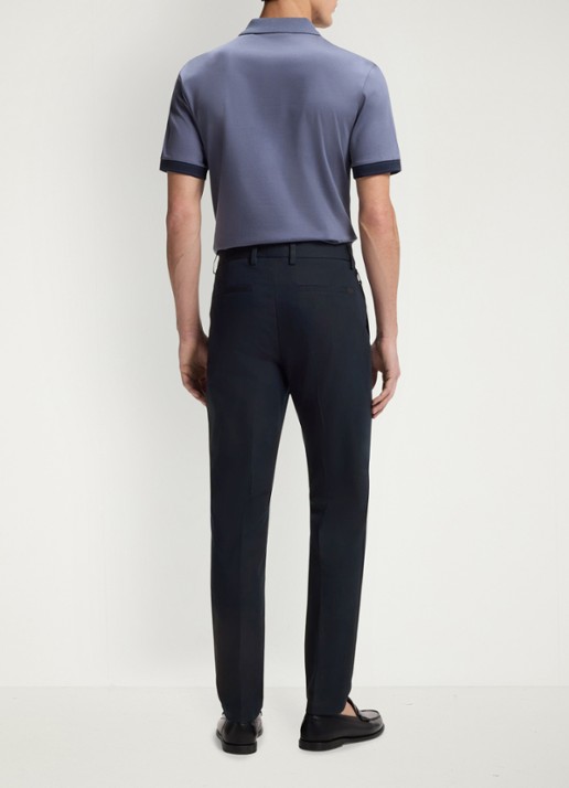 BOSS Modern fit pantalon met steekzakken  - achterkant 5 dark blue-404 / blauw