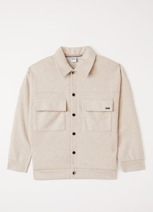 BOSS Overshirt in wolblend