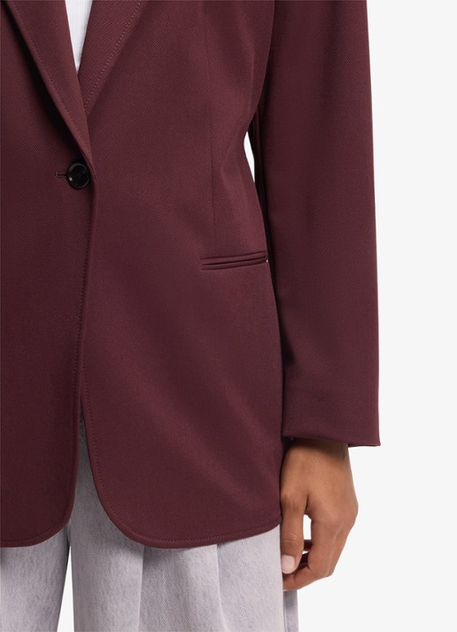 BOSS Oversized-fit blazer met riem - detail 3 aubergine