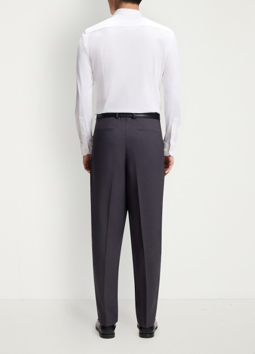 BOSS P-Hank slim fit overhemd met stretch - achterkant 9 wit