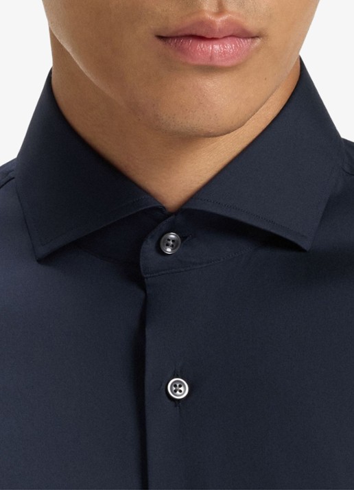BOSS P-Hank-Spread slim fit overhemd - detail 2 blauw