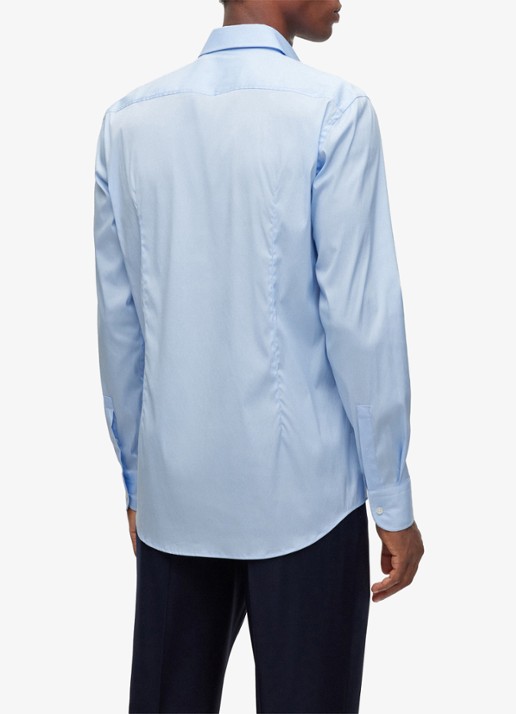 BOSS P-Hank-Spread slim fit overhemd - achterkant 2 lichtblauw