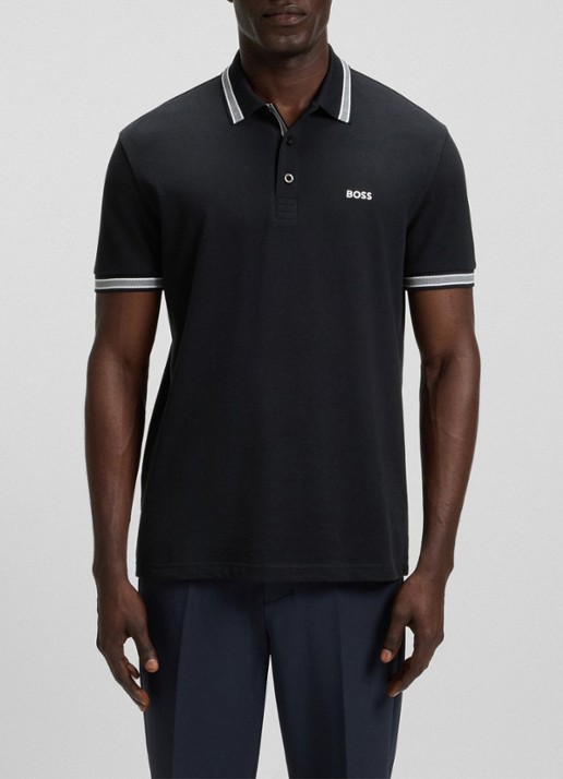 BOSS Paddy-polo van katoenpiqué