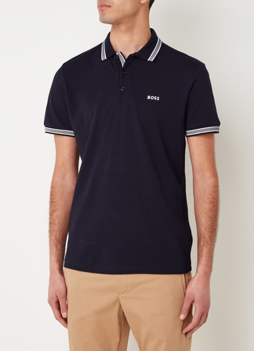 BOSS Paddy-polo van katoenpiqué