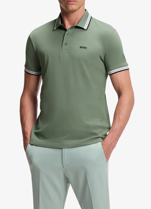 BOSS Paddy-polo van katoenpiqué