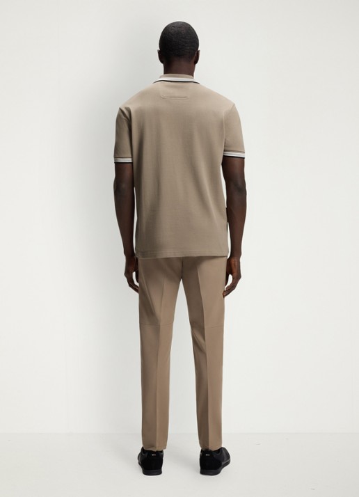 BOSS Paddy-polo van katoenpiqué - achterkant light/pastel green-336 / groen