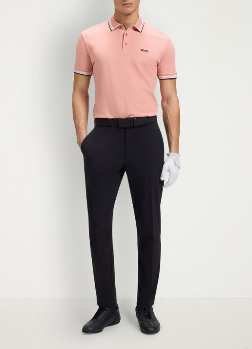 BOSS Paddy-polo van katoenpiqué - voorkant 2 light/pastel pink-686 / roze