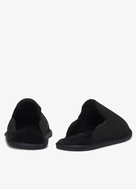 BOSS Pantoffel met logo - achterkant 4 zwart