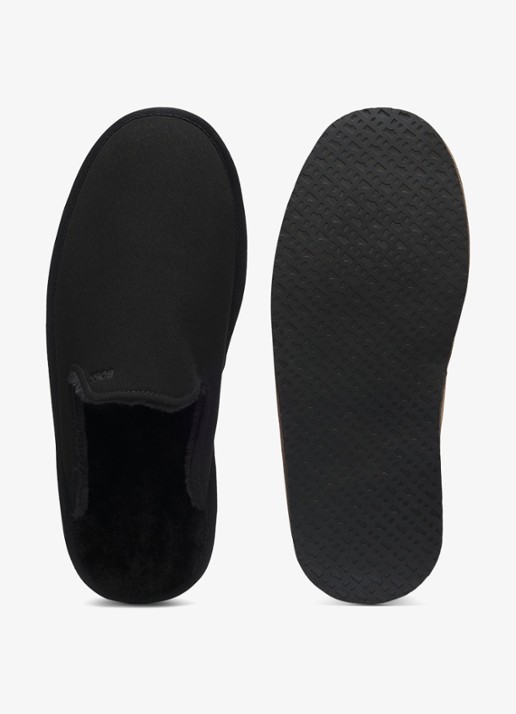 BOSS Pantoffel met logo - detail 2 zwart