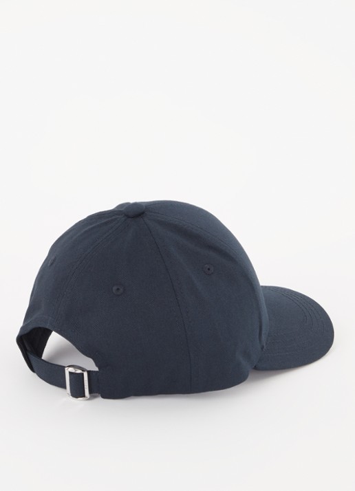BOSS Pet met logoborduring - detail donkerblauw