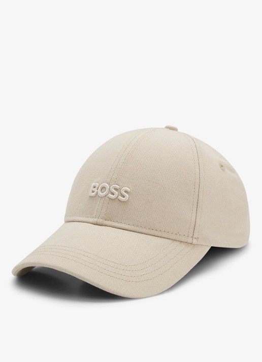 BOSS Pet met logoborduring - achterkant light beige-275 / beige