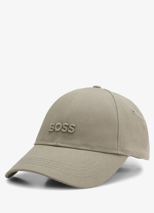 BOSS Pet met logoborduring - detail 2 dark green-308 / groen
