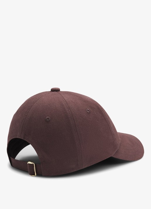 BOSS Pet met logopatch - achterkant dark brown-206 / bruin