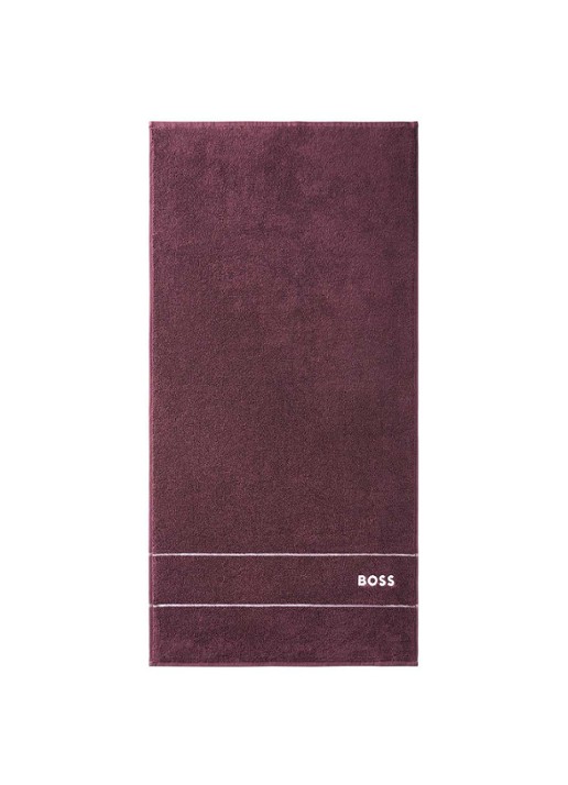 BOSS Plain badhanddoek - 600 g/m2 - 50 x 100 cm - voorkant bordeauxrood