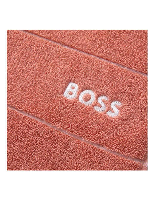 BOSS Plain badhanddoek - 600 g/m2 - 50 x 100 cm - detail 4 abrikoos