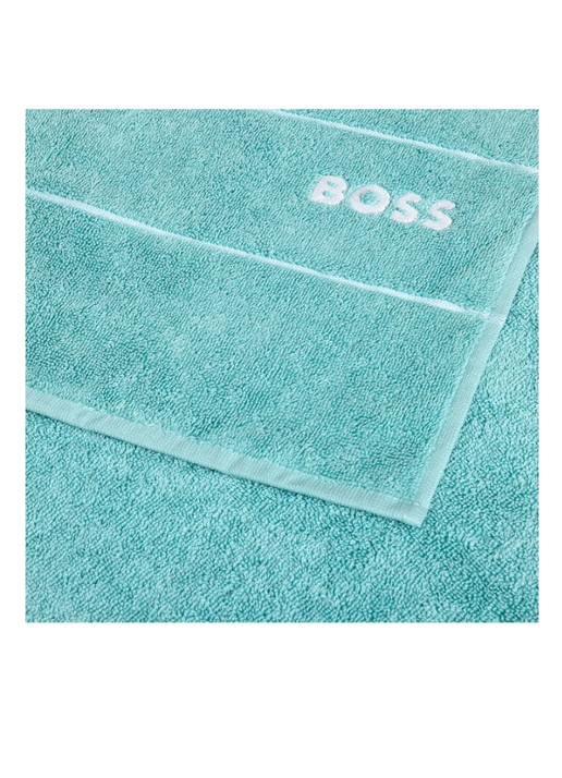 BOSS Plain badhanddoek - 600 g/m2 - 50 x 100 cm - voorkant 2 turquoise
