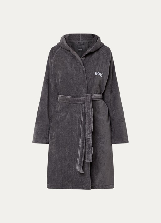 BOSS Plain badjas van katoen