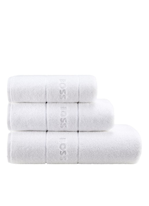 BOSS Plain badlaken - 600 gr/m2 - 100 x 150 cm - voorkant 2 wit