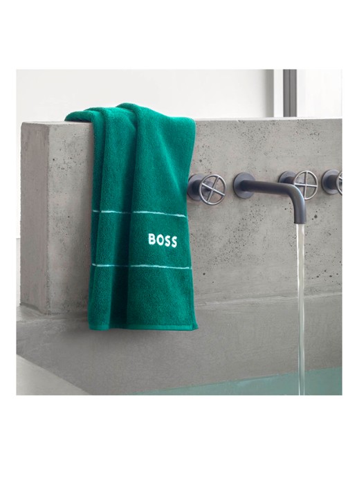BOSS Plain badlaken - 600 gr/m2 - 70 x 140 cm - detail 5 donkergroen