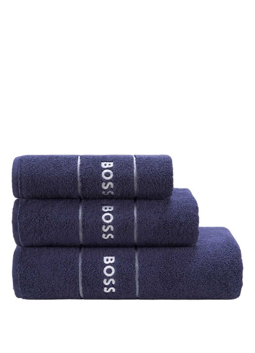 BOSS Plain badlaken - 600 gr/m2 - 70 x 140 cm - voorkant 2 donkerblauw