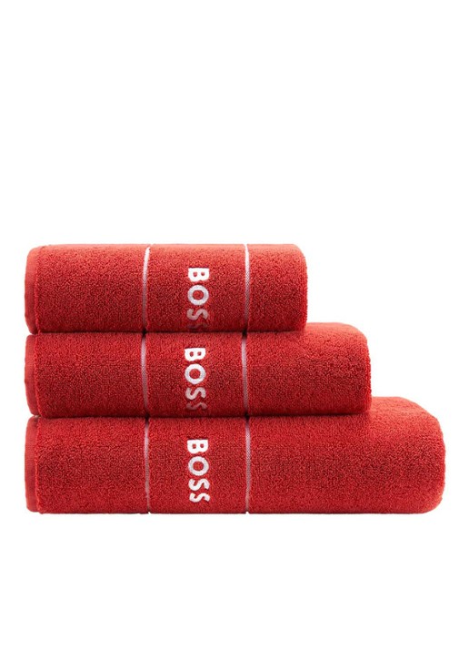 BOSS Plain badlaken - 600 gr/m2 - 70 x 140 cm - voorkant 4 rood