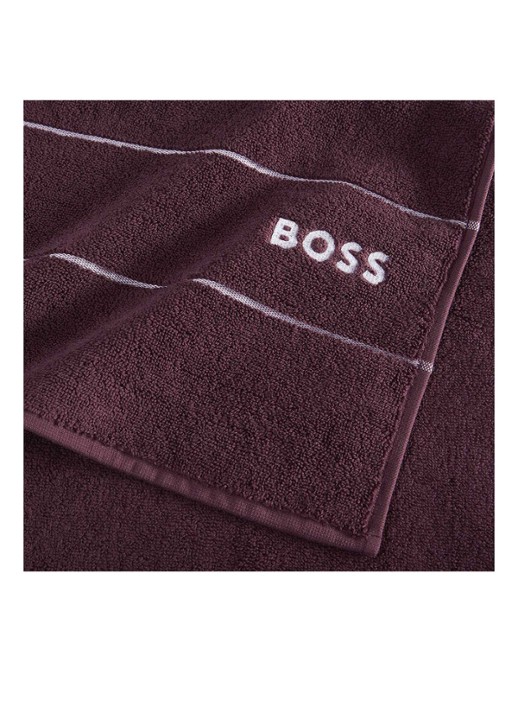BOSS Plain gastendoek - 600 gr/m2 - 40 x 60 cm - detail 3 bordeauxrood