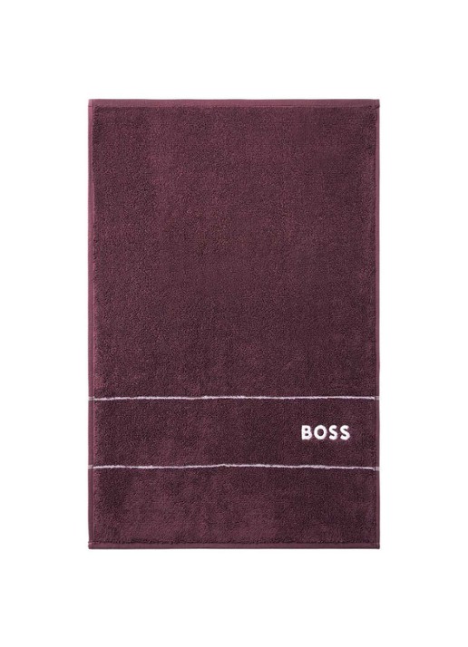 BOSS Plain gastendoek - 600 gr/m2 - 40 x 60 cm - voorkant bordeauxrood