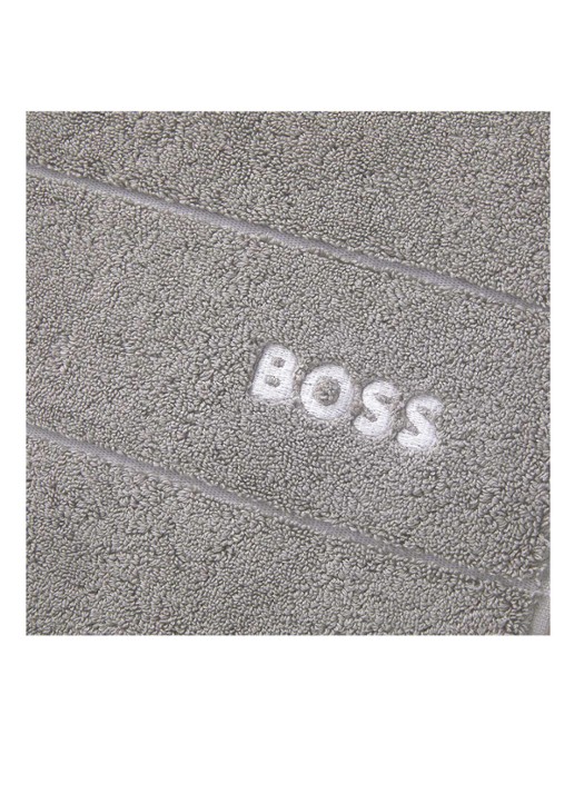 BOSS Plain gastendoek - 600 gr/m2 - 40 x 60 cm - detail 4 lichtgrijs