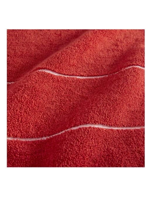 BOSS Plain gastendoek - 600 gr/m2 - 40 x 60 cm - detail 2 steenrood