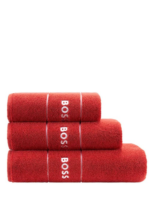 BOSS Plain gastendoek - 600 gr/m2 - 40 x 60 cm - voorkant 4 steenrood