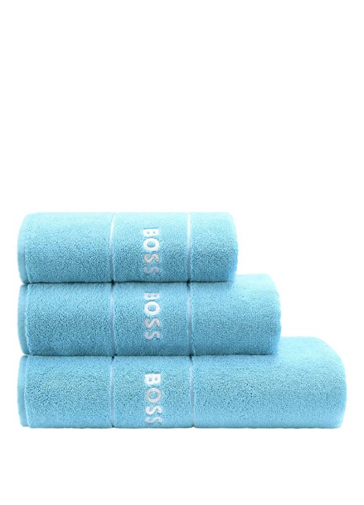 BOSS Plain gastendoek - 600 gr/m2 - 40 x 60 cm - voorkant 4 turquoise