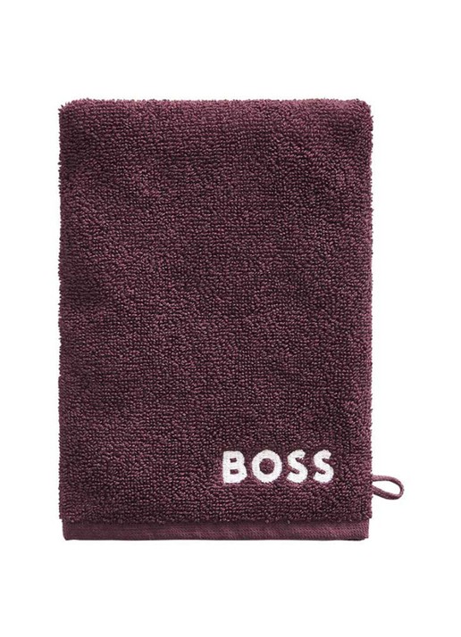 BOSS Plain washand - 600 g/m2 - 15 x 21 cm - voorkant bordeauxrood