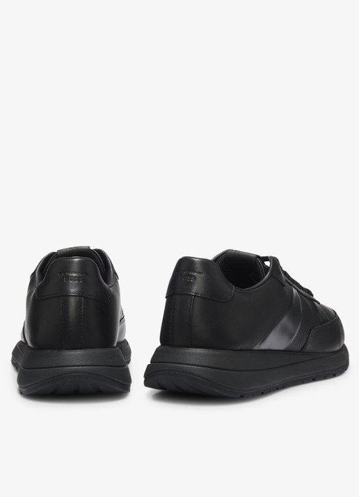 BOSS Porsche x BOSS sneaker met logo - achterkant 4 black-005 / zwart
