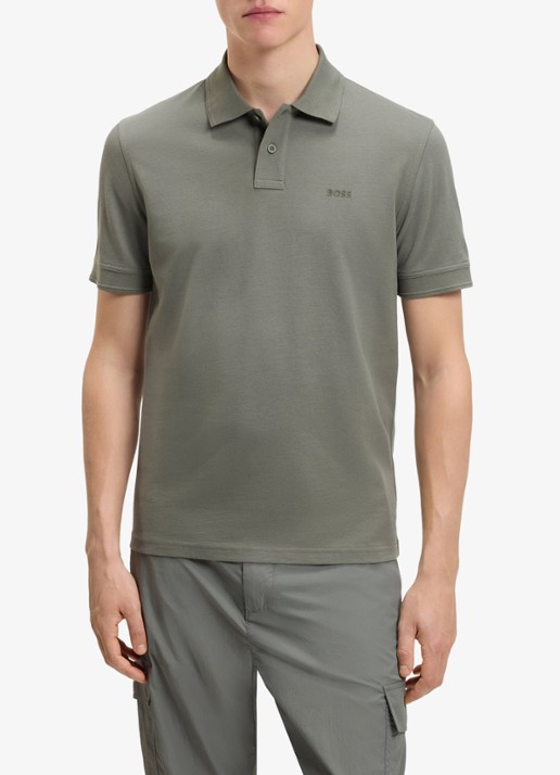 BOSS Prime regular fit polo van piqué katoen met logo