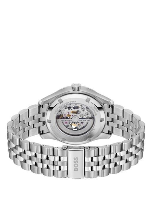 BOSS Principe Skeleton horloge HB1514236 - detail 2 zilver