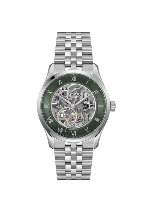 BOSS Principe Skeleton horloge HB1514236 - voorkant 3 zilver