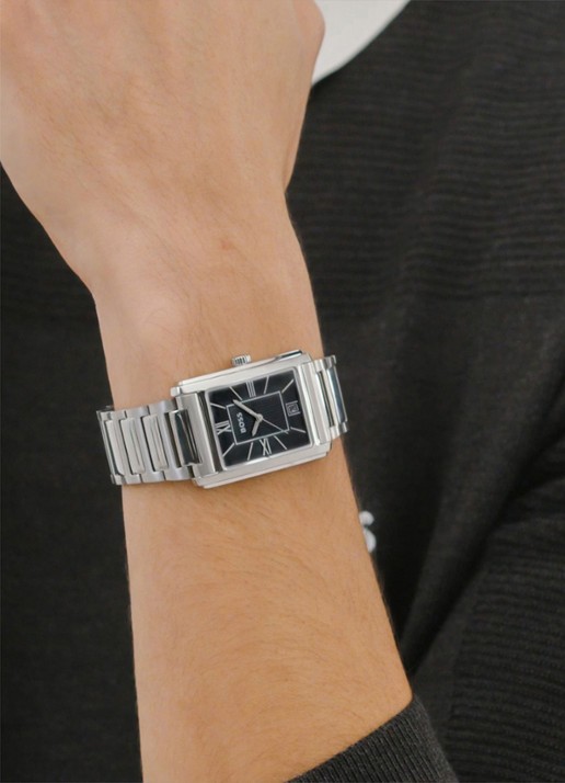 BOSS Principle horloge HB1514297  - voorkant 2 zilver