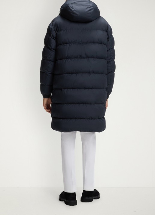BOSS Puffer jas met waterafstotende coating - achterkant 3 blauw