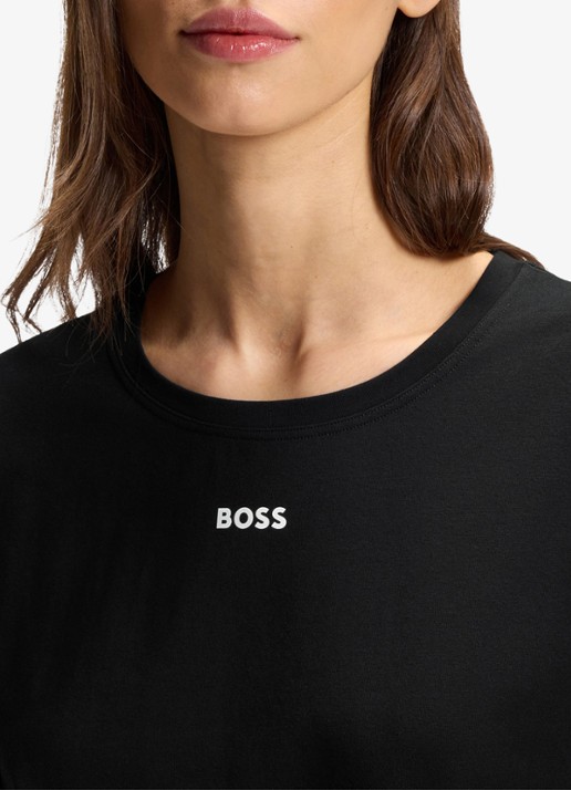 BOSS Pyjama top met logo  - detail 4 zwart