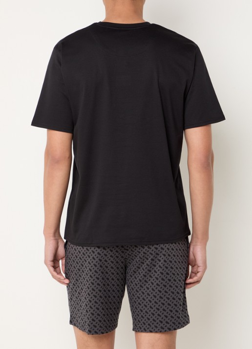 BOSS Pyjamaset met logoprint 2-delig - achterkant 2 zwart