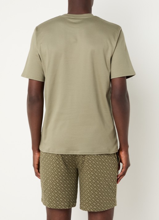 BOSS Pyjamaset met logoprint 2-delig - achterkant 2 open green-349 / groen