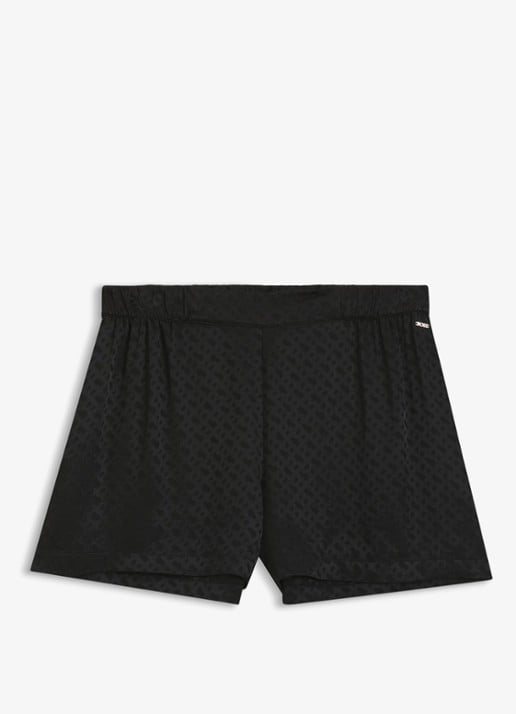 BOSS Pyjamashorts van satijn met monogramjacquard