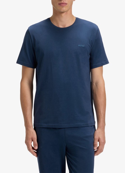 BOSS Pyjamatop met logo - detail 3 petrol