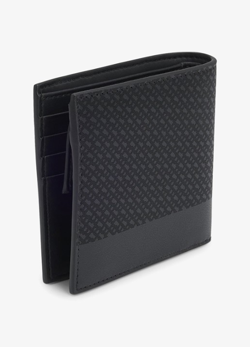 BOSS Ray_MP_4cc_Coin portemonnee met logoprint - detail 2 black-002 / zwart