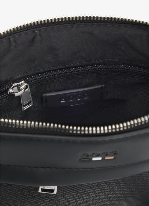 BOSS Ray_MP_Envelope crossbodytas met logoprint - achterkant black-001 / zwart