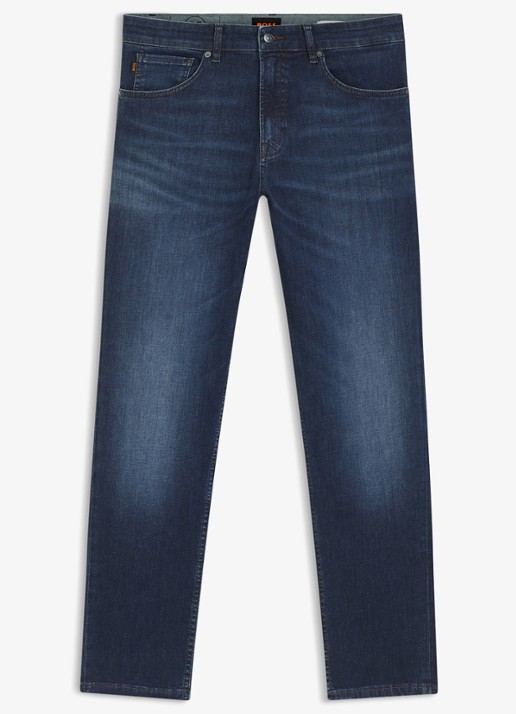 BOSS Re.Maine Bo regular fit jeans met medium wassing - voorkant 5 medium blue-420 / blauw
