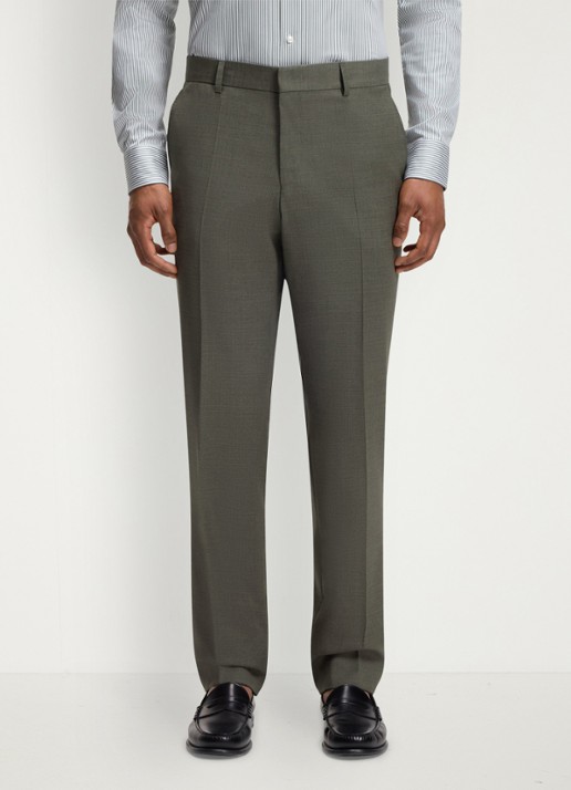 BOSS Regular fit 2-delig pak van gemêleerde stretchwol - detail 4 open green-347 / groen