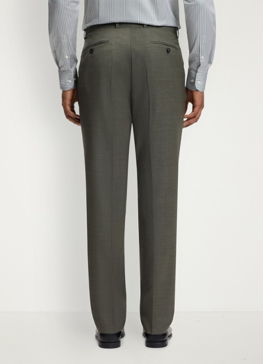 BOSS Regular fit 2-delig pak van gemêleerde stretchwol - detail 5 open green-347 / groen