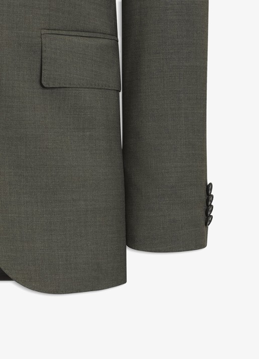 BOSS Regular fit 2-delig pak van gemêleerde stretchwol - detail 2 open green-347 / groen